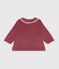Lang&auml;rmelige Baby-Bluse aus einfarbigem Feincord rosa