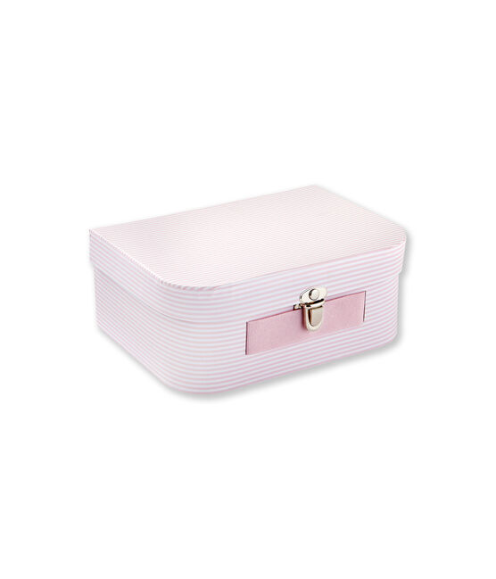 Mehrzweck-Köfferchen, Ringelmuster rosa VIENNE/weiss ECUME