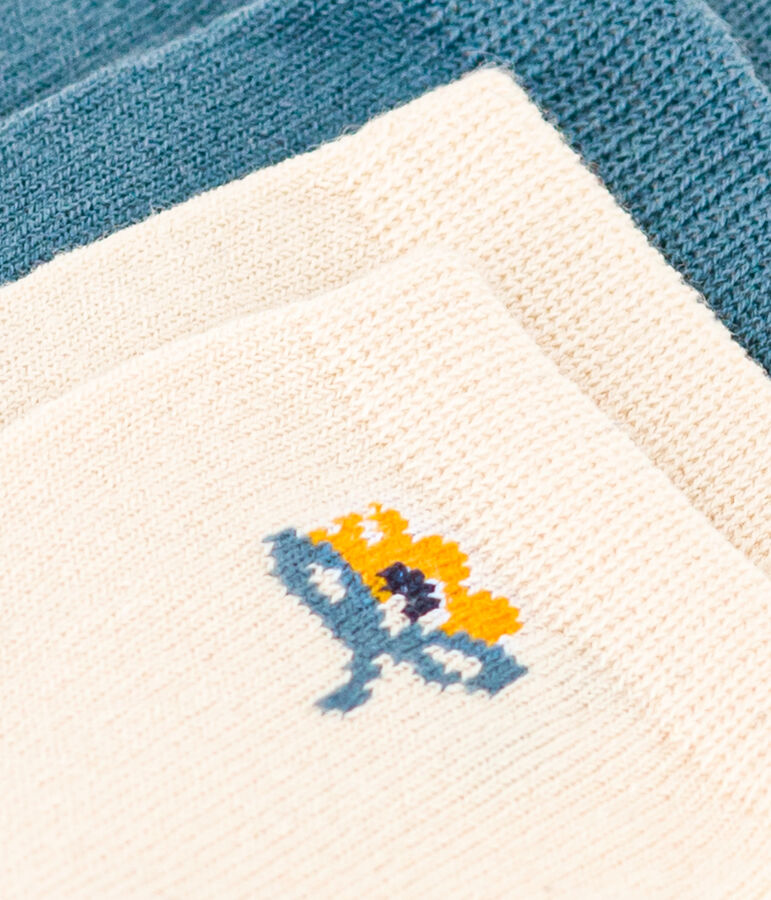 2er-Set Babysocken mit Blumenmotiv vielfarbig