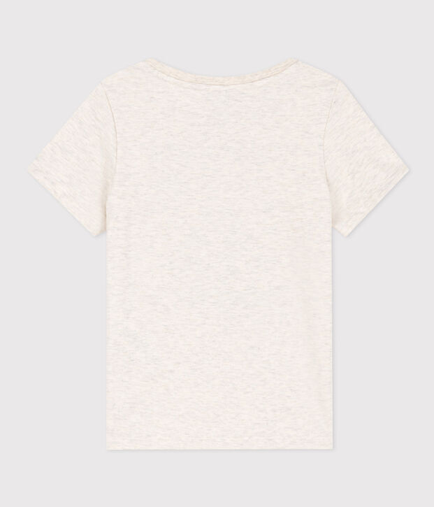 Kurz&auml;rmeliges T-Shirt aus Baumwolle f&uuml;r Kinder/M&auml;dchen beige
