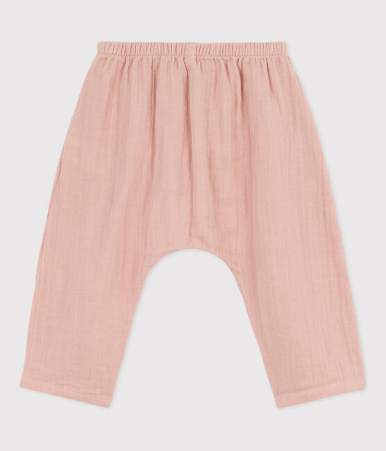 Baby-Hose aus Musselinstoff rosa SALINE