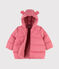 Einfarbige gesteppte Baby-jacke für Mädchen rosa CHEEK