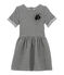 Mädchen Kurzarmkleid grau CAPECOD/weiss MARSHMALLOW