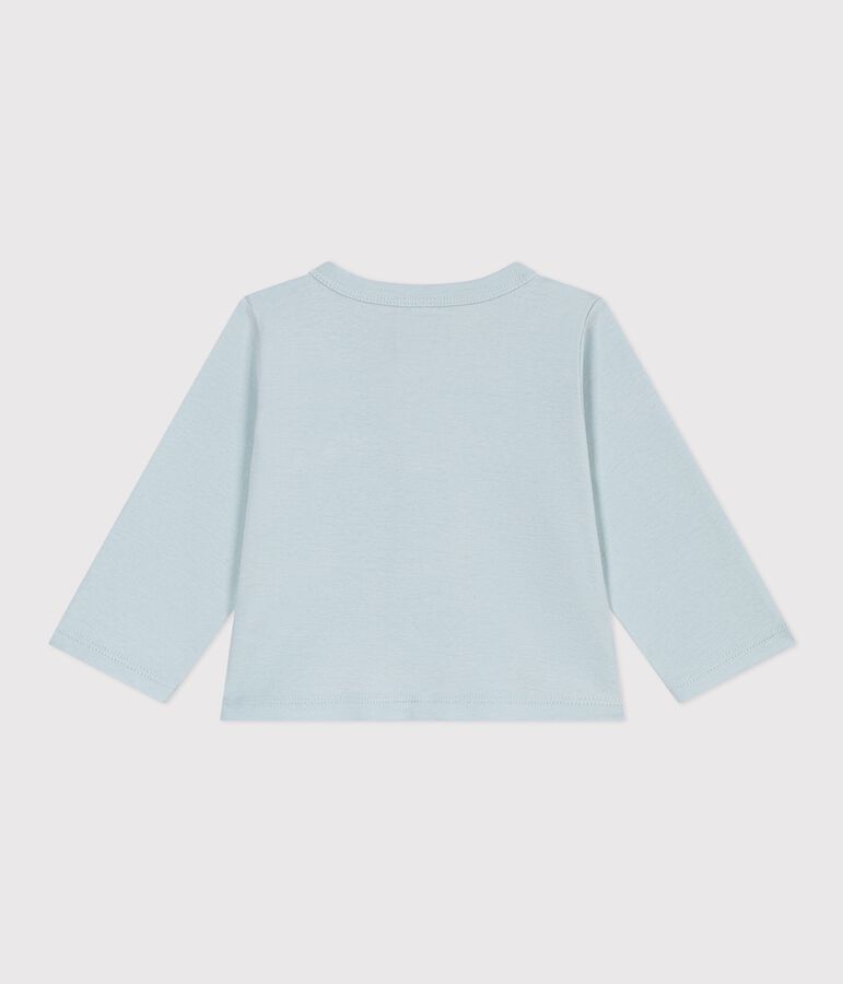 Baby-Cardigan aus einfarbiger Baumwolle blau
