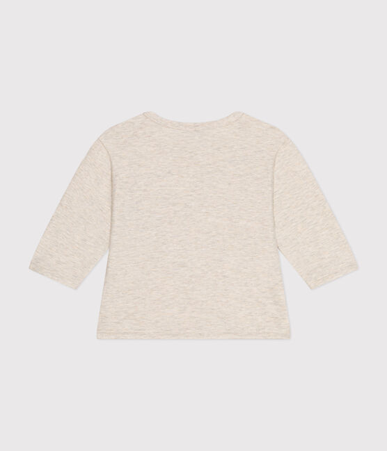Langärmeliges Baby T-Shirt aus feinem Jersey beige MONTELIMAR CHINE