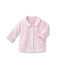 Baby-Jacke, Unisex, wattiert, 2-seitig, Ringelmuster rosa VIENNE/weiss ECUME