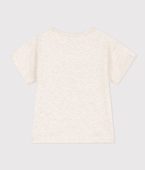 Kurzärmeliges Baby-T-Shirt aus Jersey beige MONTELIMAR CHINE