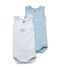 2-er Pack Baby-Bodys für Jungen, ärmellos, uni/geringelt lot .