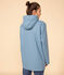 Regenjacke aus recyceltem Material und Bio-Baumwolle blau AZUL