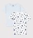 2er-Set kurzärmelige T-Shirts mit Sternchen für Jungen