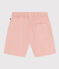 Kinder-Shorts aus Baumwoll-Twill und Leinen rosa SALINE