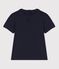 Kurzärmeliges Kinder-T-Shirt aus Bio-Baumwolle für Mädchen blau SMOKING