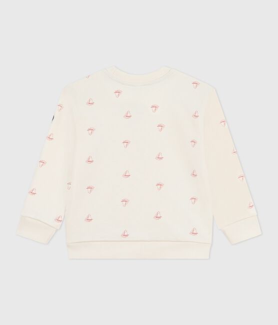 Kinder-Sweatshirt aus bedruckter Baumwolle rot MILK/ POMPEI