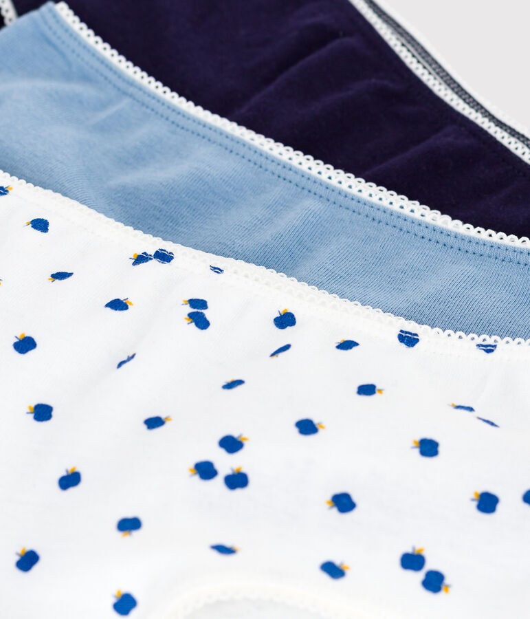 Set Kinder-Shortys aus Baumwolle mit Apfelmotiv vielfarbig