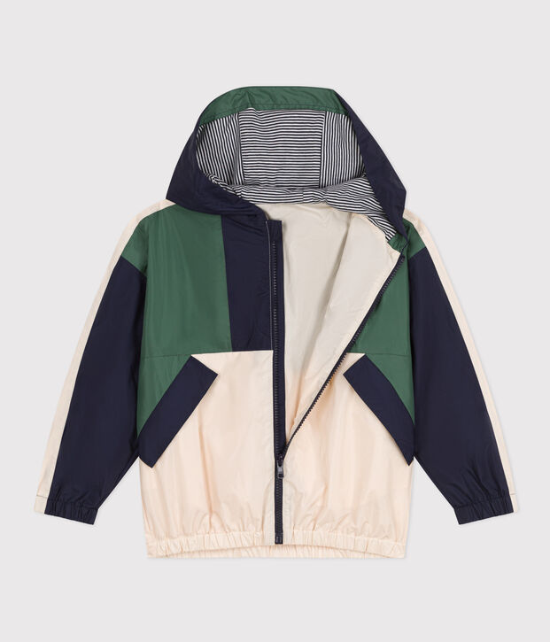 Kinder-Windjacke naturfarben/vielfarbig