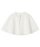 Baby-Cape aus gestepptem Doppeljersey weiss MARSHMALLOW
