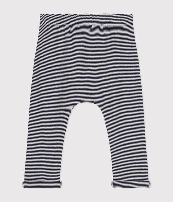 Baby-Hose aus Bio-Baumwolle blau SMOKING/weiss MARSHMALLOW