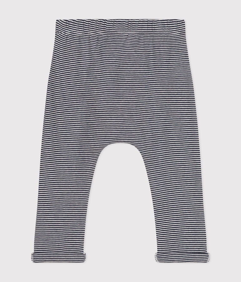 Baby-Hose aus Bio-Baumwolle blau SMOKING/weiss MARSHMALLOW