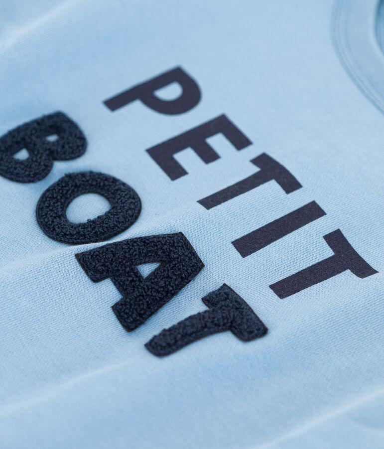 Sweatshirt mit Printmotiv aus Molton blau AZUL