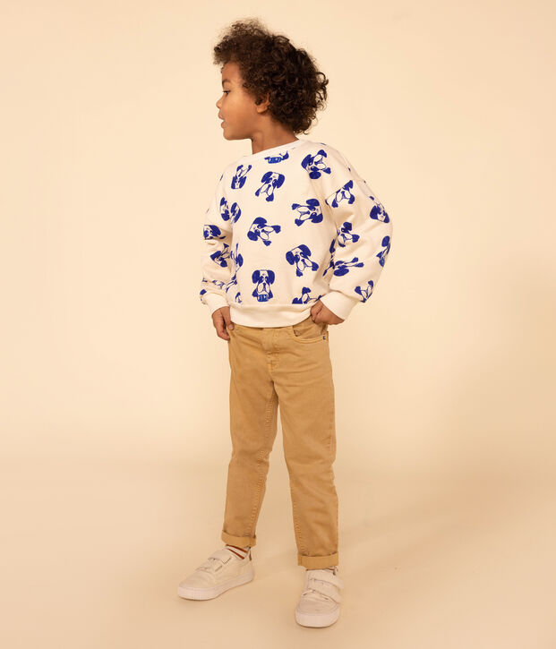 Kinderhose aus Denim f&uuml;r Jungen beige