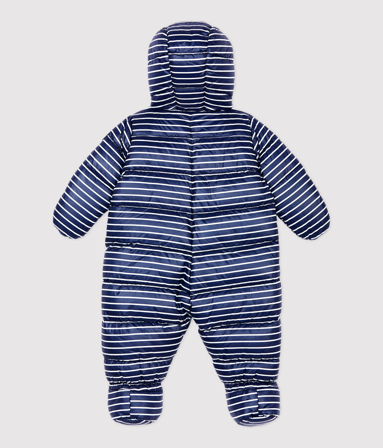 Baby-Fliegeroverall mit Streifenmuster blau/weiss