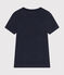 Damen-T-Shirt L'Iconique aus Leinen blau SMOKING