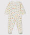 Baby-Strampler aus Molton weiss MARSHMALLOW/weiss MULTICO