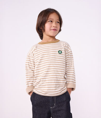 Lang&auml;rmeliges Kinder-T-Shirt mit Streifen