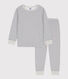 Kinderpyjama aus Doppeljersey mit Streifen