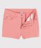 Denim-Shorts für Mädchen rosa PAPAYE