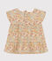 Kurzärmeliges Baby-Kleid aus Popeline weiss AVALANCHE/ MULTICO