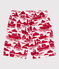 Gemusterte Badeshorts aus recyceltem Material für Jungen rot AVALANCHE/ ROUGE