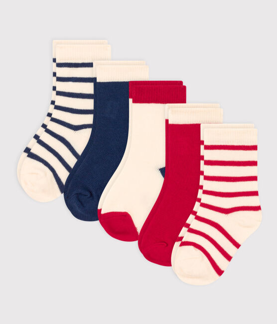 5er-Set gestreifte Babysocken variante 1