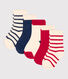 5er-Set gestreifte Babysocken