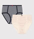 2er-Set Taillenslips aus Baumwolle