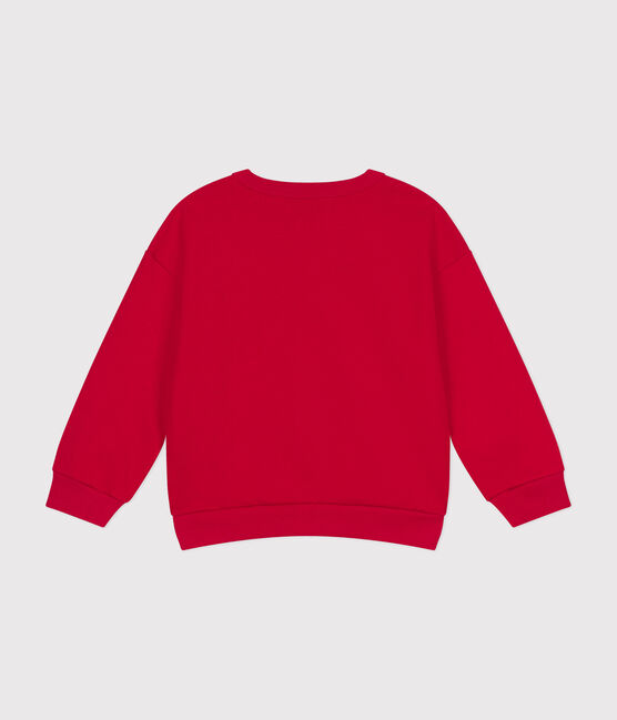 Kinder-Sweatshirt aus Molton für Jungen rot CORRIDA
