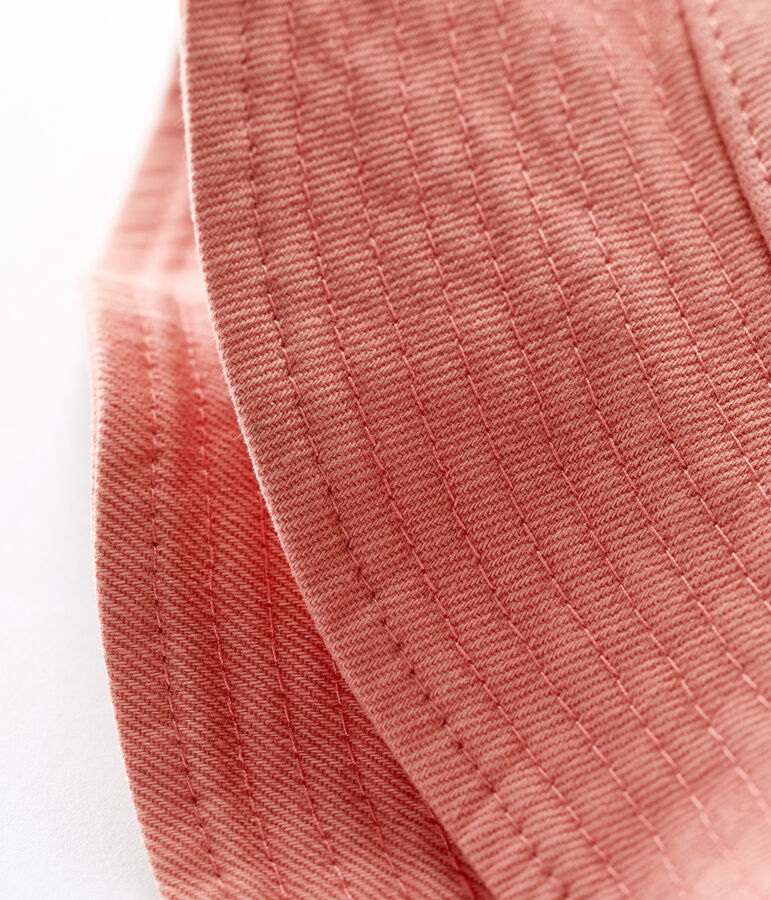 Baby-Sonnenhut aus Denim rosa