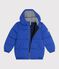 Einfarbige Kinder-Winterjacke blau