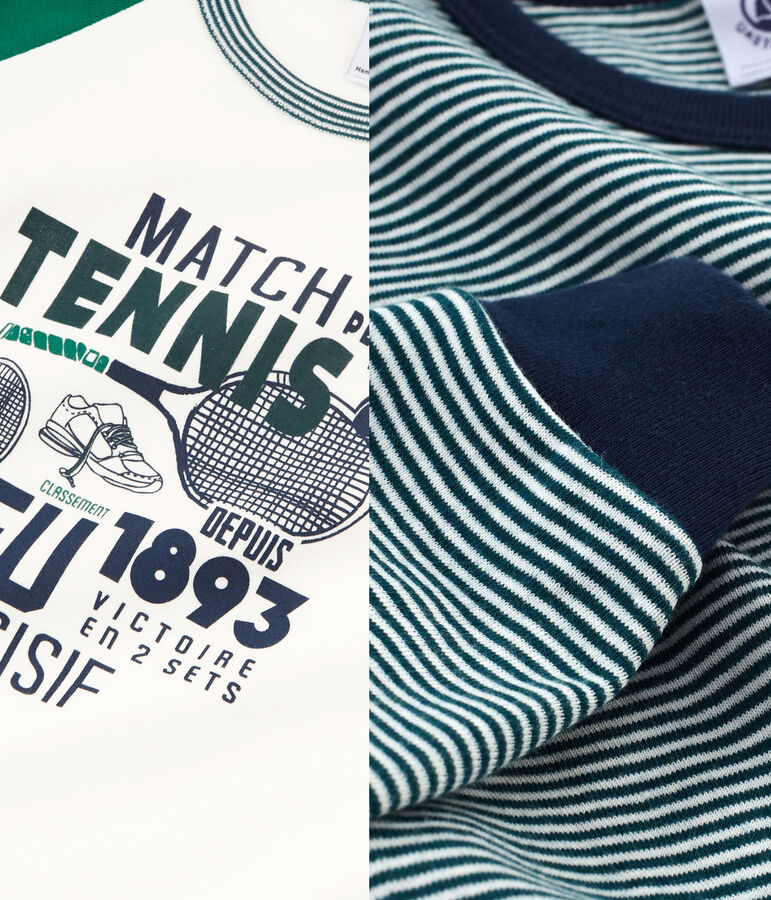 Set aus 2 Pyjamas f&uuml;r kleine Jungen vielfarbig