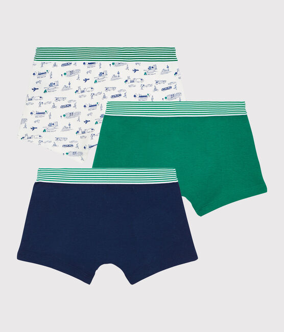 3er-Set Boxershorts aus Baumwolle mit Fahrzeugmotiv für Jungen variante 1