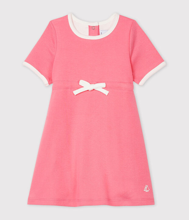 Kurz&auml;rmeliger Baby-Body f&uuml;r M&auml;dchen rosa