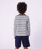 Kinder-Matrosenshirt aus Bio-Baumwolle weiss MARSHMALLOW/blau SMOKING