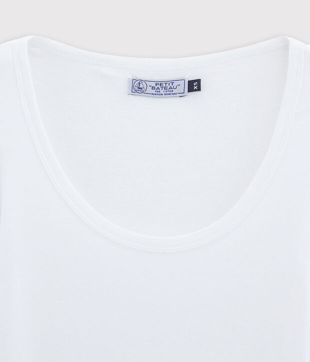 Emblematisches T-Shirt f&uuml;r Damen weiss
