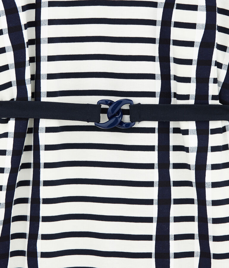 Kimono-kleid weiss MARSHMALLOW/blau SMOKING