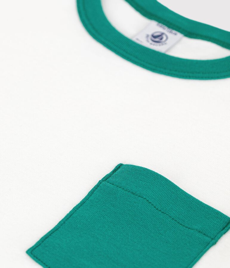 Kurz&auml;rmeliges Kinder T-Shirt aus Baumwolle weiss