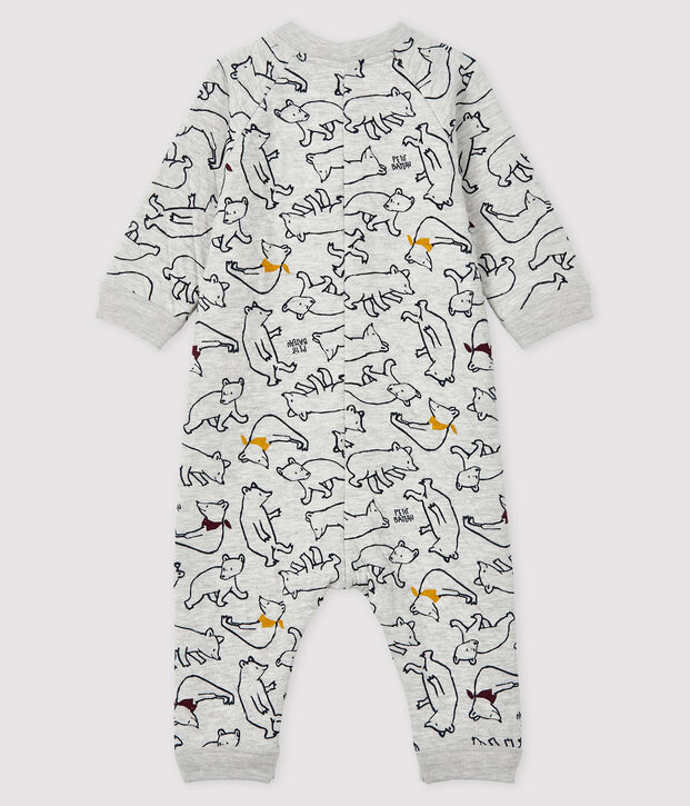 Langer Baby-Overall f&uuml;r Jungen grau/vielfarbig