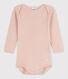 Langärmeliger Baby-Body aus Ajour-Strick