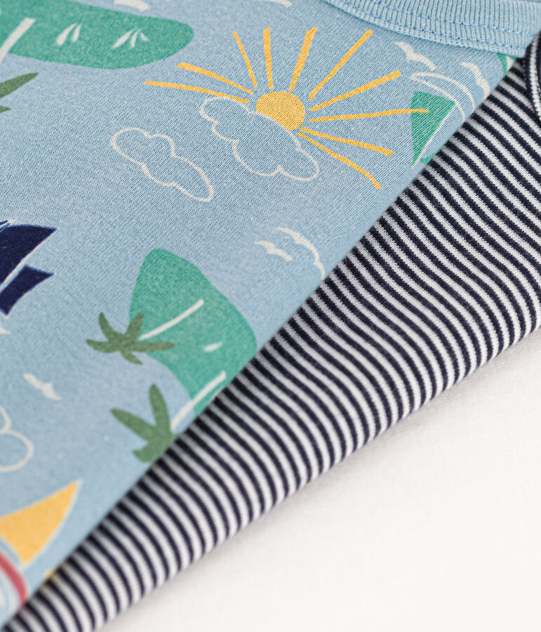 3er-Set kurz&auml;rmelige Entdecker-Bodys aus Baumwolle vielfarbig