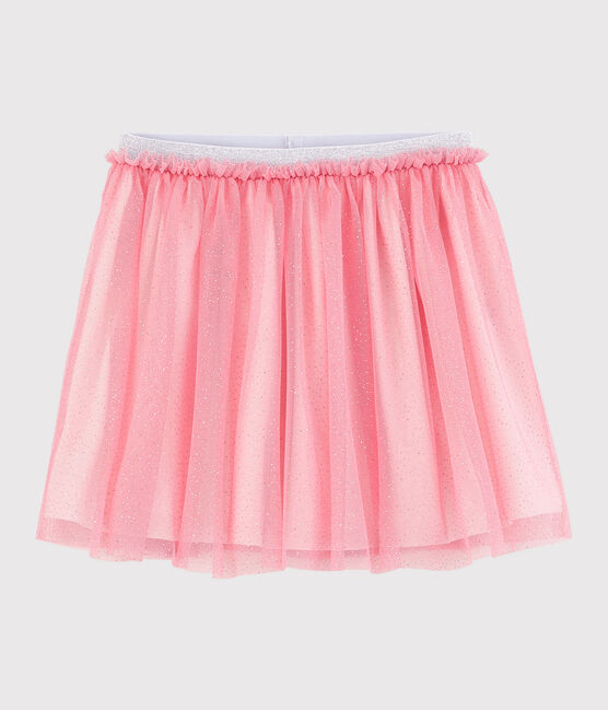 Kinderrock aus Tüll mit Pailletten für Mädchen rosa GRETEL/grau ARGENT