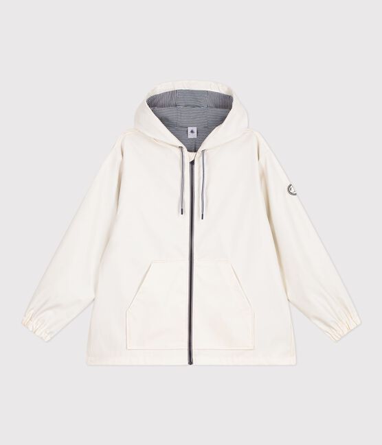 Kurze Damen-Regenjacke naturfarben MILK